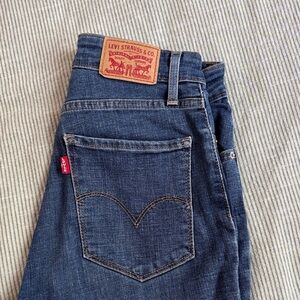 Levi's Dark Blue High Rise Skinny Ankle Denim Jeans